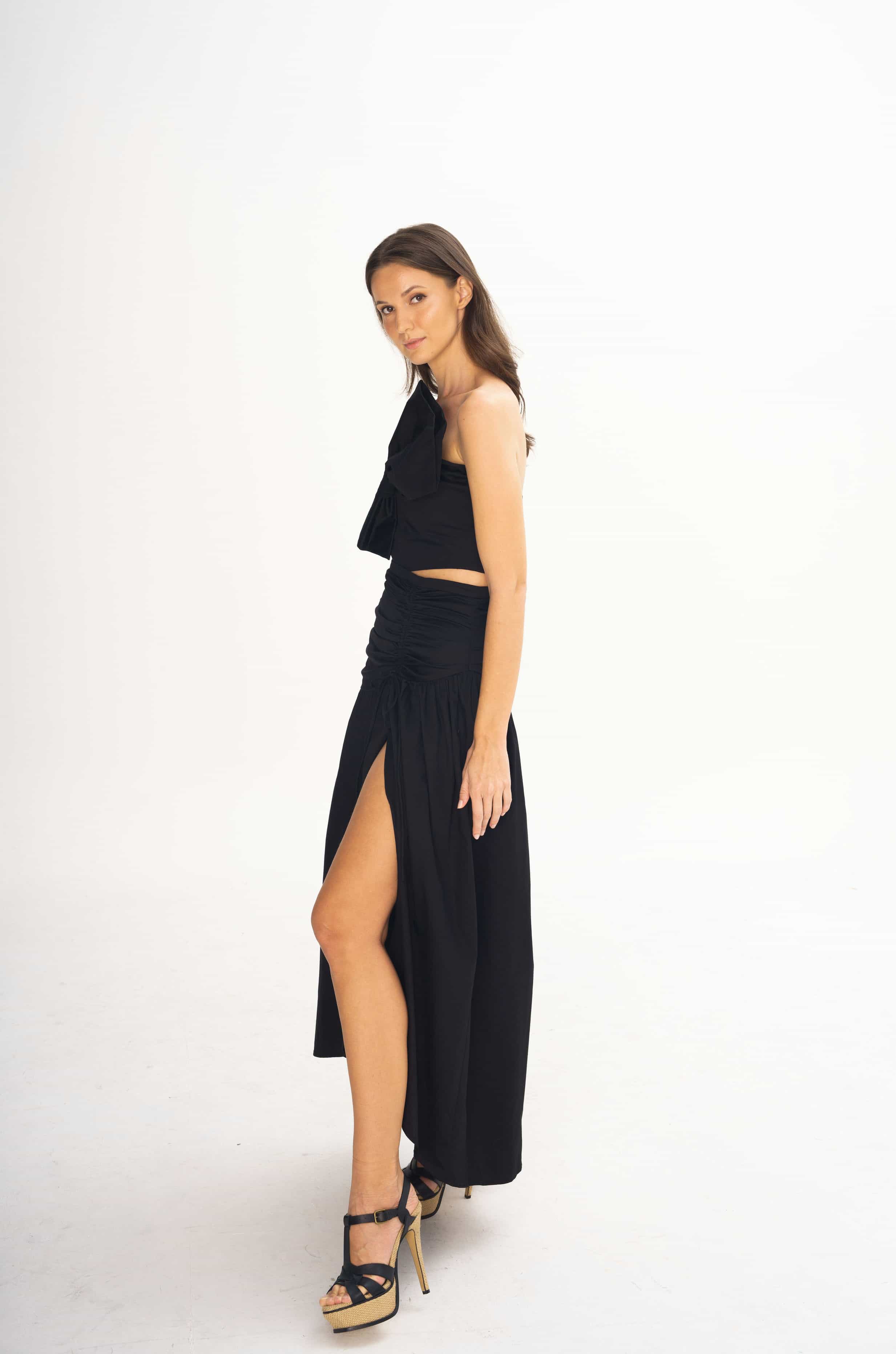 Fashionable Ribbon Bow Crop Top – MOV